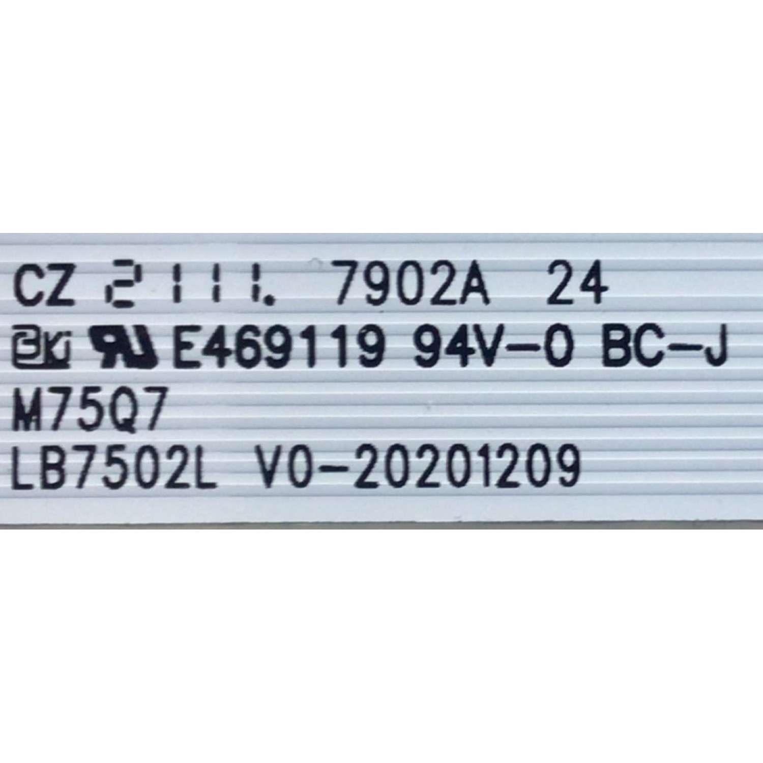 KIT DE LED'S PARA TV VIZIO ((INCOMPLETO SOLO 21 PIEZAS)) / NUMERO DE PARTE LB7502L / LB7502L V0-20201209 / E469119 / 7902A / 7839-759015-031F0901 / PANEL K750WDR21 / MODELO M75Q7-J03 / NOTA IMPORTANTE:KIT CONSTA DE PIEZAS EN TOTAL - Imagen 2